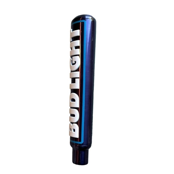 Bud Light Aluminum Blue Logo Bar Pub Beer Tap Handle 12" Tall. - Picture 3 of 5